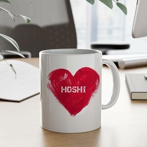 I Love Hoshi Quirky 325ml Mug Coffee Tea Funny Novelty Mug Ceramic White 11 Ounce Great Gift Idea Meme Cup Tasse seulement