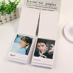 osccar Kpop Idole Stray Kids 2023 Calendrier de Bureau Gestion du Temps planificateur hebdomadaire Quotidien planificateur Agenda Organisateur Calendrier Papeterie (Color : B)