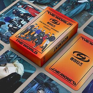 Kpop Ateez Lomo Cards 55Pcs Ateez The World : EP.1 MOVEMENT Album Lomo Cartes Ateez Merch Photocards Set Kpop Ateez Cartes Photo Cadeau de Fans