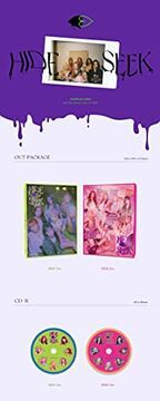 PURPLE KISS -HIDE & SEEK (2nd Mini Album)[HIDE Ver.] 1Album+BolsVos K-POP Webzine (20p), Decorative Stickers, Photocards