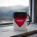 I Love Hoshi Color Changing Mug Magic Heat Changing Coffee Mug - Funny Cup, for Office and Home Use Tasse changeante de couleur