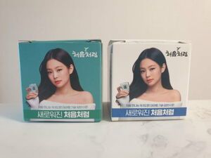 Photo : Jennie for Lotte Chum Churum drinking glass merch