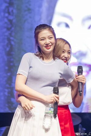 Photo : Irene and her tall baby Joy!