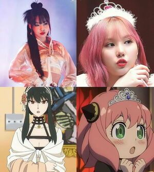 Photo : If Yuju and Eunha were anime characters.