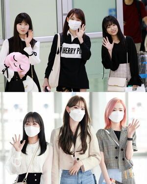 Photo : 180926 / 210429 Yabuki Nako, Honda Hitomi, And Miyawaki Sakura @ Incheon Airport