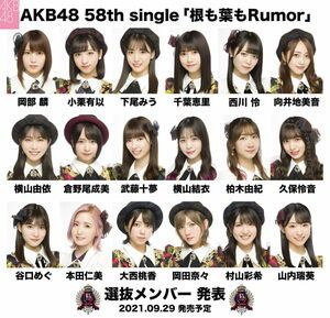 Photo : 210707 Honda Hitomi In The Lineup For AKB48 Next Single