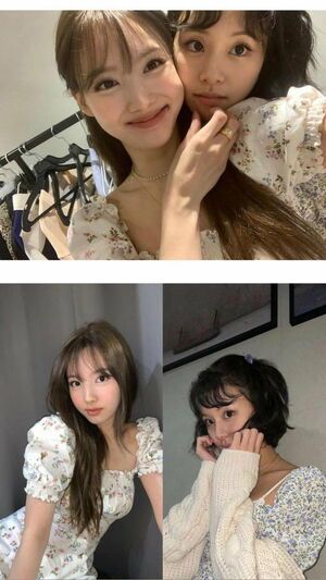 Photo : Made this collage of Nayeon and Chaeyoungs recent instagram post