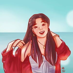 Photo : Jeongyeon fanart because I've always wanted to buy their merch but couldn't afford it. Baby once here!