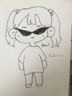 Photo : Chibi momo Halloween costume quick sketch