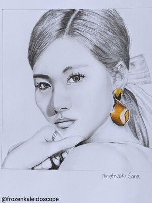 Photo : Pencil Sketch - Sana