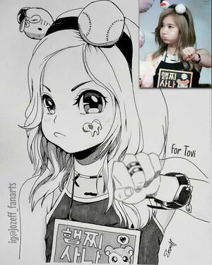 Photo : Minatozaki Sana fanart from Twice, Requested by a fan. It wasn't perfect but fun to draw it. What do you think?