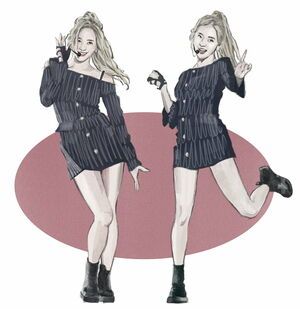 Photo : Digital - Sana dance pose illustrations, oc