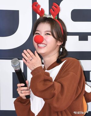 Photo : Sana the red nosed raindeer!