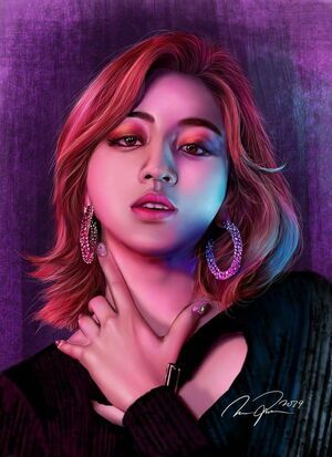 Photo : Digital Portrait fan art - Jihyo