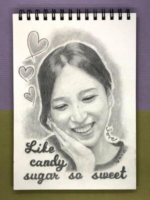 Photo : Like candy sugar so sweet Happy Birthday Mina