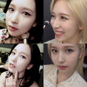 Photo : Mina and her makeup videos
