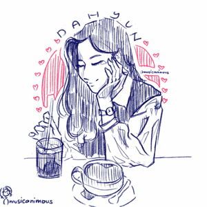 Photo : Sketch of dahyun <3