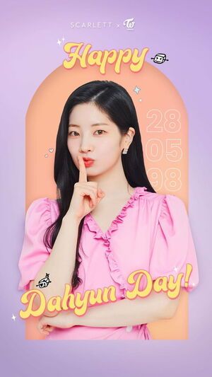 Photo : Scarlett Whitening Instagram Story Update - Happy Birthday post to Dahyun